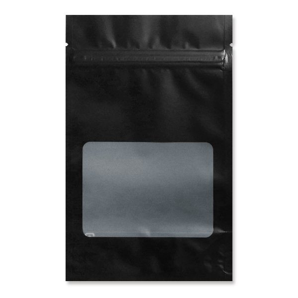SMB 黒1色チャック付スタンド袋 110×145＋30×(33)mm 脱酸素剤対応