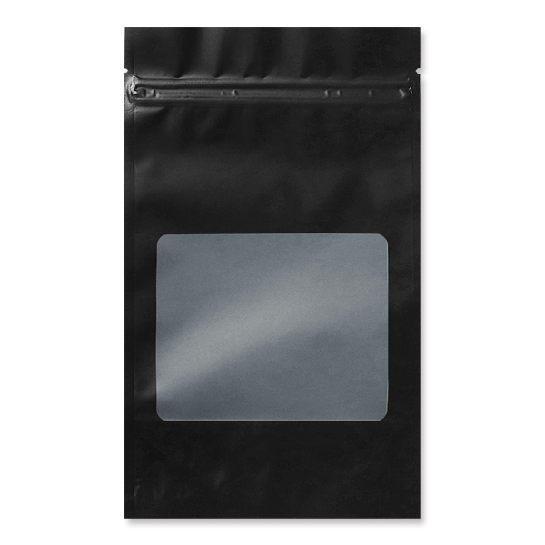 SMB 黒1色チャック付スタンド袋 140×180＋30×(41)mm 脱酸素剤対応