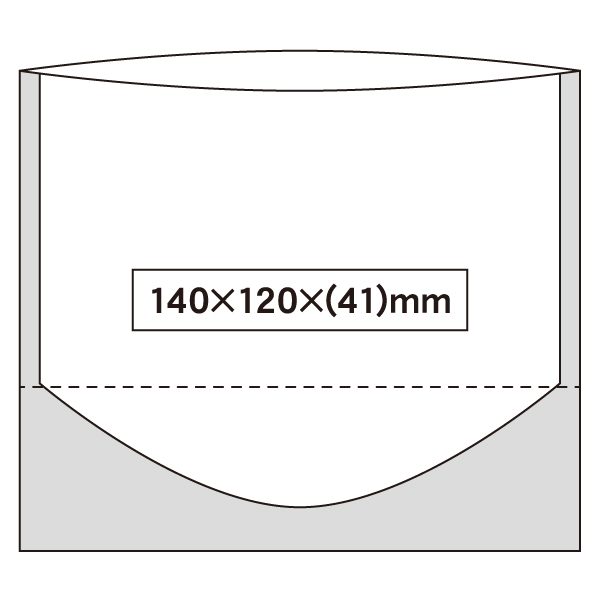 OSM 透明スタンド袋 140×120×(41)mm