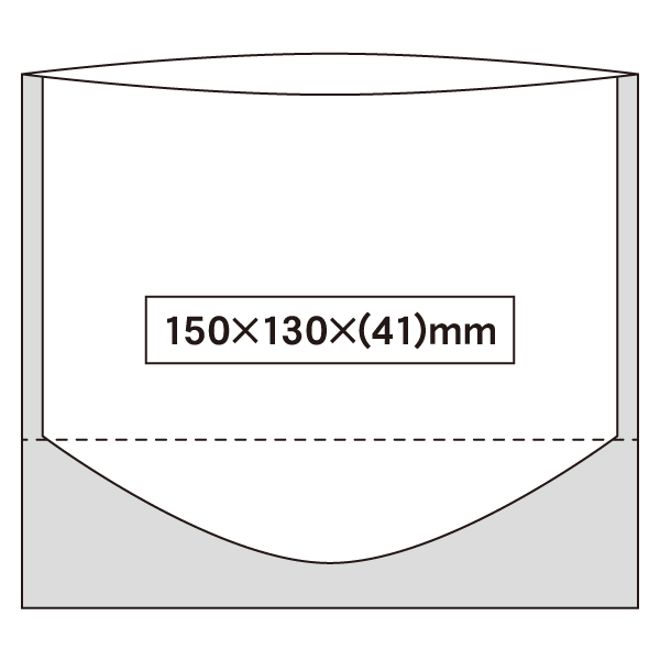 OSM 透明スタンド袋 150×130×(41)mm
