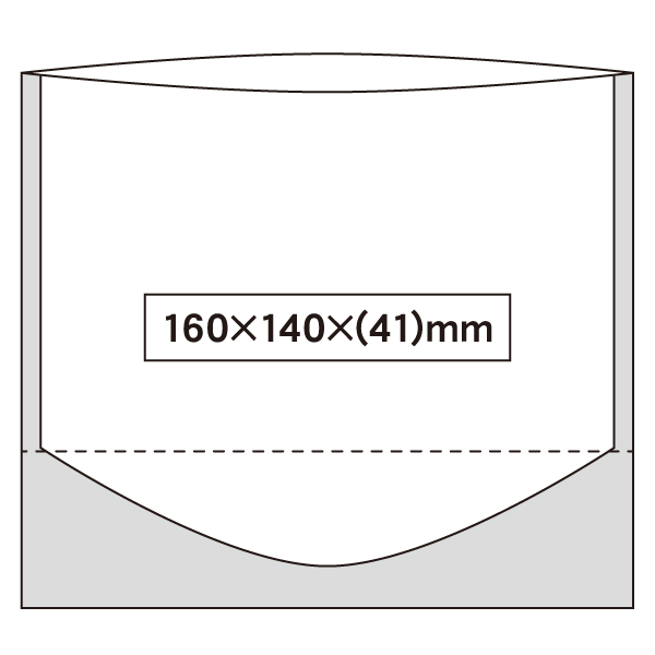 OSM 透明スタンド袋 160×140×(41)mm