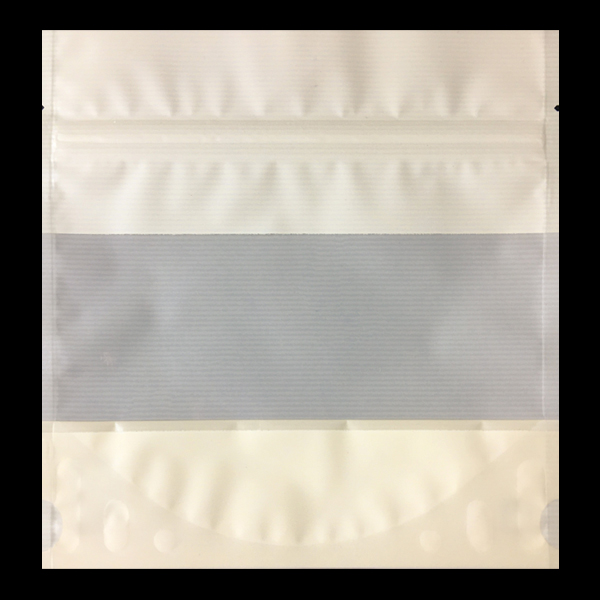WST白紙柄チャック付スタンド袋 160×130＋35×(43)mm 脱酸素剤対応