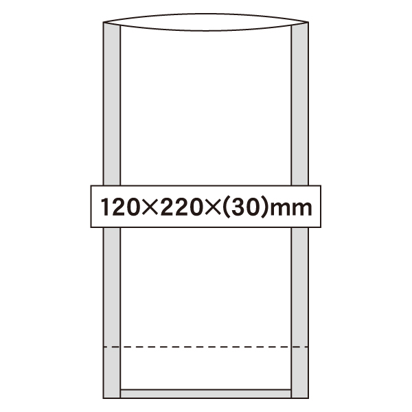 NS 透明スタンド袋 120×220×(30)mm