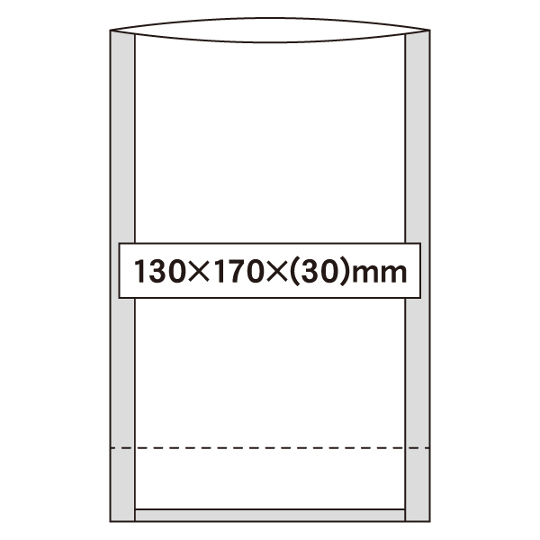 NS 透明スタンド袋 130×170×(30)mm