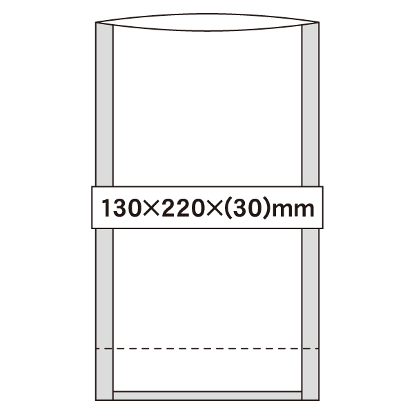 NS 透明スタンド袋 130×220×(30)mm