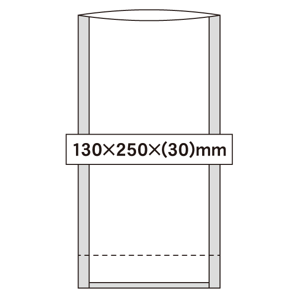 NS 透明スタンド袋 130×250×(30)mm
