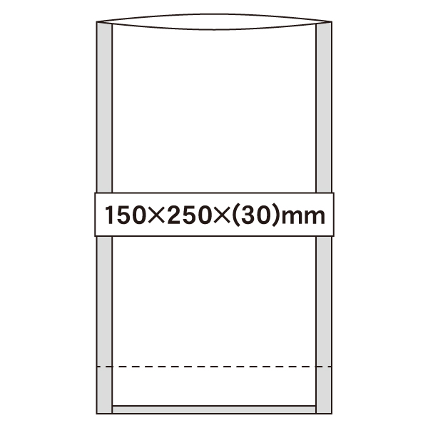 NS 透明スタンド袋 150×250×(30)mm