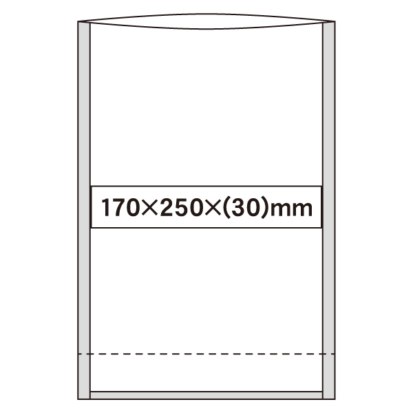 FP-G 透明スタンド袋 170×250×(30)mm 脱酸素剤対応