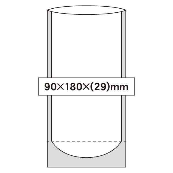 SPC-A 透明スタンド袋 90×180×(29)mm