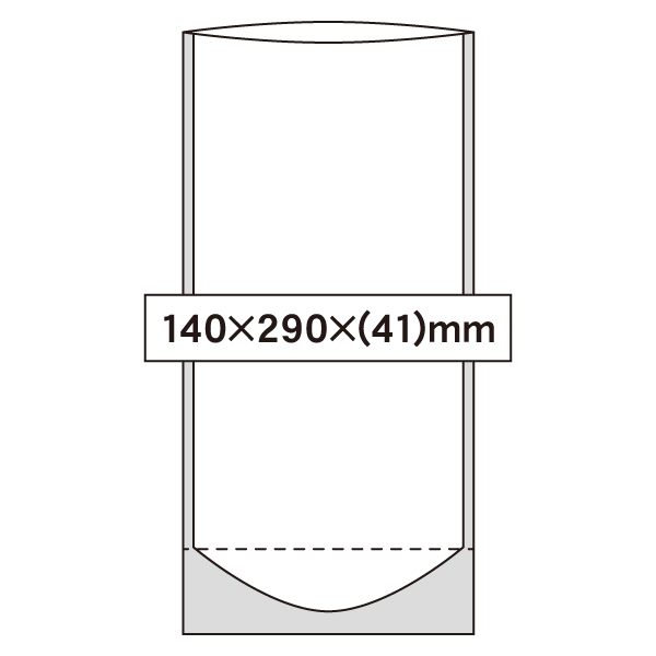 SPC-A 透明スタンド袋 140×290×(41)mm