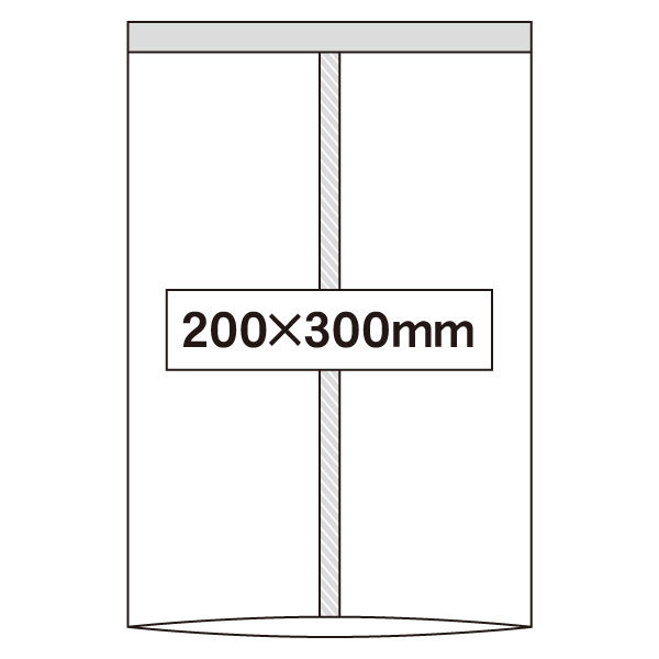 OPPパートコート#60 透明合掌袋 200×300mm