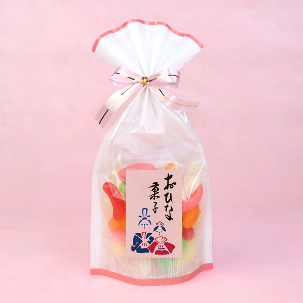 おひな菓子シール 桃ベタ 40×63mm 【ひな祭り】